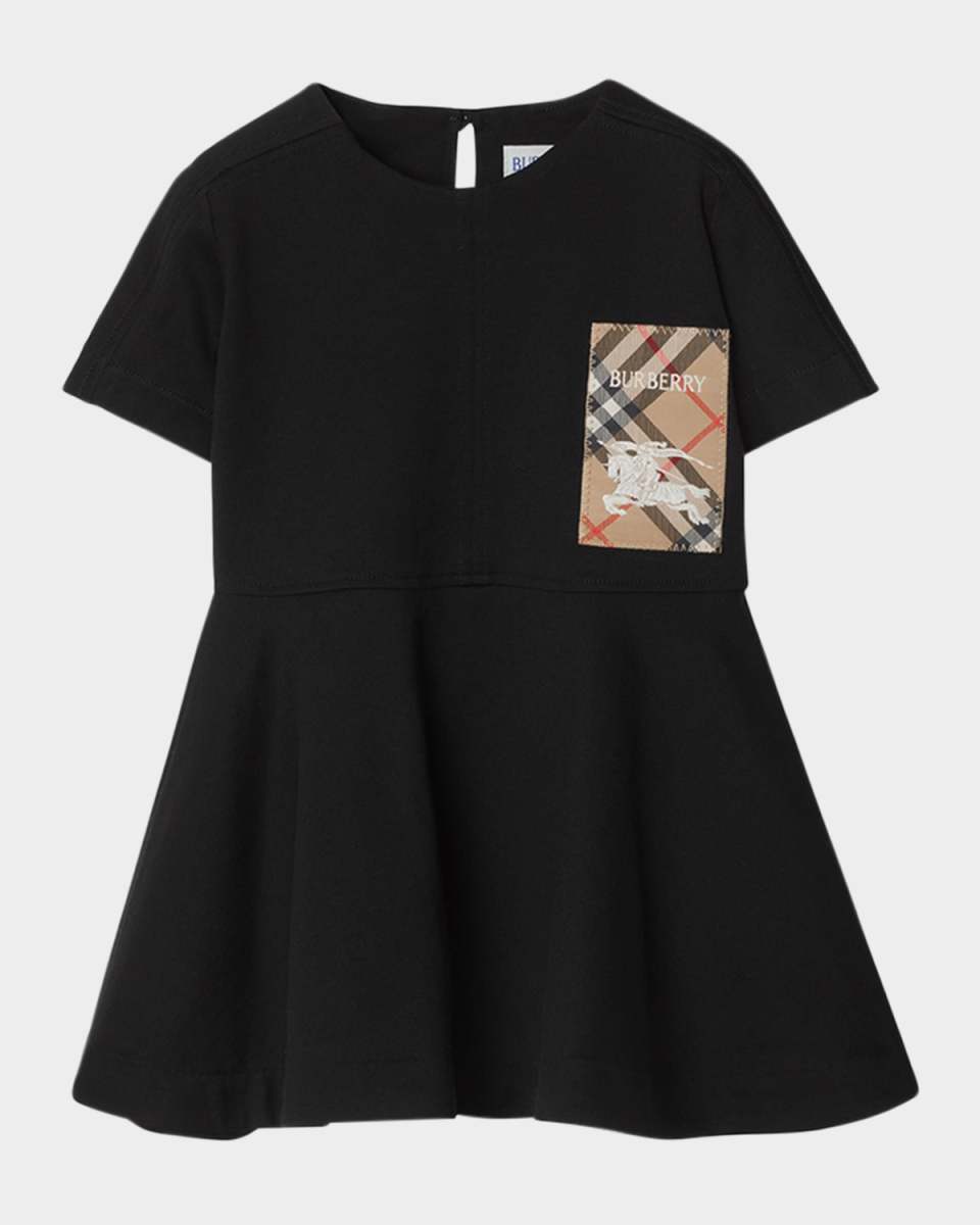 Girl's Riley EKD Logo-Print Dress, Size 6M-2